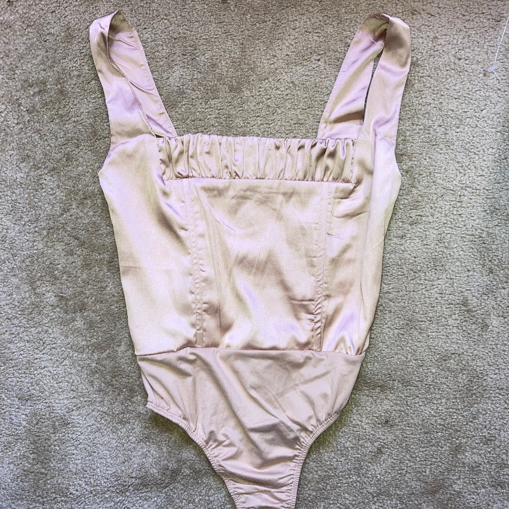 NWOT Princess Polly Beige Corset Bodysuit - Size 4